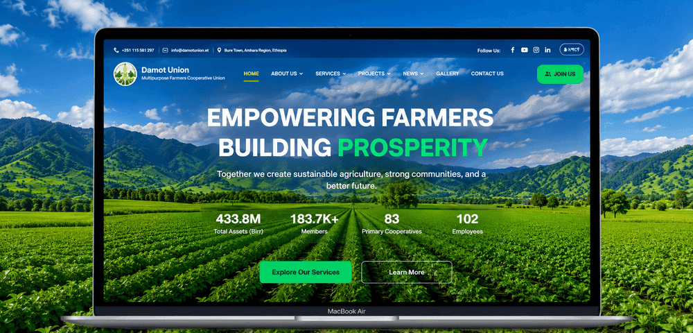 Damot Multipurpose Cooperative Union PLC screenshot